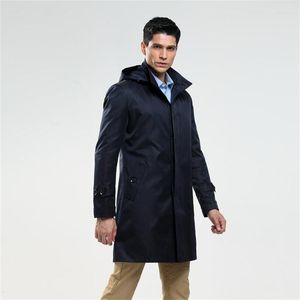 Men's Trench Coats Mens Man Men Long Clothes Slim Fit Overcoat Sleeve Spring Autumn Designer England Hooded KoreanMen's Viol22