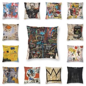 Caixa de travesseiro Famous graffiti Cushion Cover 45x45cm decoração de casa de capa de travesseiro de arte pop art art para sofá 220714