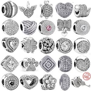 925 Sterling Silver Ciondola Charm Ariel Balloon Charm Bead Fit Pandora Charms Bracciale Accessori per gioielli fai da te