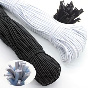 Naaipea van hoge kwaliteit ronde elastische band koord elastiek rubber wit zwart stretch touw voor Sew Garment Diy Accessoires mm mm mm mm mm