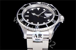 AR Factory Rotating Alloy Bezel Mens Cal.3135 Eta Watch Men 50th Anniversary 16610 Watches 904L Steel Retro Wristroatches