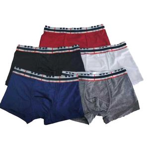 Boxer da uomo Mutande Intimo Moda Lettera Stampa Sotto-pantaloni Abbigliamento comodo quotidiano Colore misto 6 stili disponibili 1 scatola 3 pezzikj84