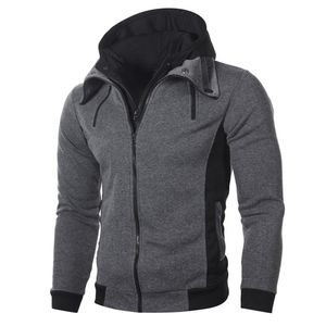 Erkek Hoodies Sweatshirts Çift fermuarlı Hırka Erkekler Kapşonlu Bahar Sonbahar Çekme Homme Hiver Paltolar Sueter Hombre Sweatshirt Cardigansmen