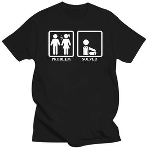 Men's T-Shirts Mens Clothing Problem Solved T Shirt Marriage Funny Ly Married Wife Husband Novelty Tee S Cool Casual Pride Men UnisexMen's