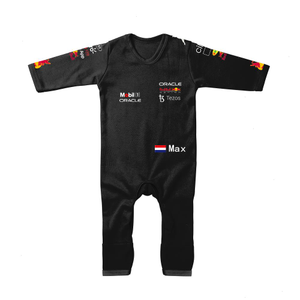 Season F1 Red Rompers Championship Team Kids Baby Jumpsuit Outdoor Indoor Bull Boy Girl Crawling Suit