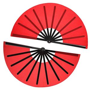 Other Home Decor 2 Pieces Large Folding Fan Nylon Cloth Handheld Chinese Tai Chi Decoration Fold Hand For Party Favor