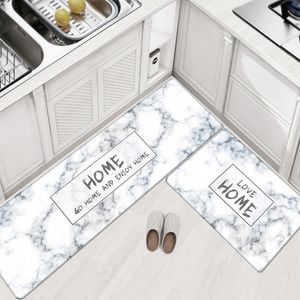 PVC Leather Kitchen Rugs Carpets Set Long Size Sofa Area Oilproof Waterproof Living Room Bedside Floor Tatami Mat tapetes Y200527