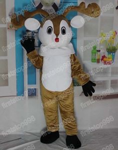 Halloween Elk Deer Mascot Costume Wysokiej jakości kreskówkowy Anime Postacie Dorośli rozmiar Bożego
