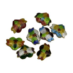 10pcs Polished Cloisonne Fancy Bee Beads for Jewelry Making Findings Cute Enamel Animal Accessories DIY Earrings Bracelets