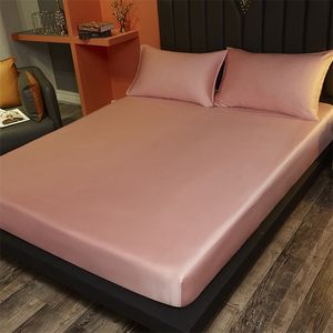 Cama de seda de amoreira natural Folha de montagem de seda de amoreira 100% Deep 25cm Capas de colchão Tamanho personalizado Folhas de cama de luxo de luxo 220514