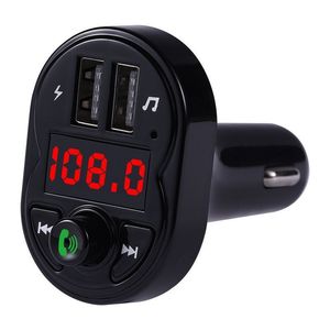 FM Transmitter TF Card U Disk Music Play Car MP3 Player 2 USB Car Charger Bluetooth-compatible 5.0 Handsfree X1