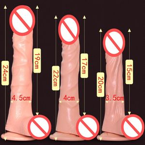 Dildos artificiais super realistas de p￪nis de aquecimento de carga USB Big Di250J