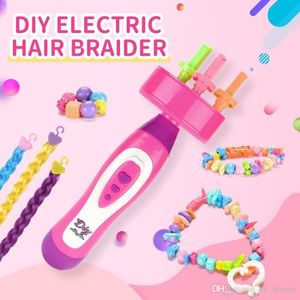 Wholesale twister hair style for sale - Group buy Automatic Hair Braiding Tool Electric Braider Girls DIY Accessories Magic Play House Toy Fashion Styles Twister Maker Kit W220317