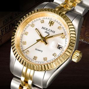 Wristwatches Holuns Women Watches Ladies Watch Top Gold Role Classic Female Quartz Diamond Waterproof Relogio FemininoWristwatches Wristwatc