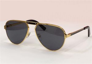 0402 Neues Modedesign Sonnenbrille 0101s Pilot Metal Rahmen Einfacher und beliebter Sommer im Freien im Freien UV400 -Schutzbrillen und machen Sie wie farbenfrohen Zucker