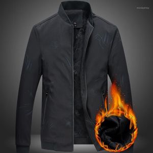 Mandarin Yakası Kalın Adam İş Erkekler Beyzbol Üniforması Sıcak artı Kadife Ceket Kış Giysileri 1853 Ceket