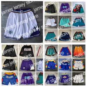 22 Team Basketball Shorts Just Don Snow Mountain Edition Wear Sport Pant With Pocket Zipper Sweatpants Hip Pop Black Purple White Blue Orange