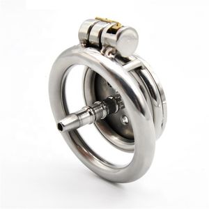 Massagers Sex toy massager Stainless Steel Male Cock Penis Trumpet Cage Chastity Device Ring Urethral Catheter V4 Lock and Ball Torture Toy