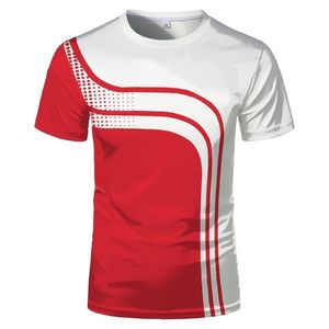 Online 3D Sports Imprimir Camiseta para Homens Verão Moda Respirável Explosão Manga Curta Camisetas Tendência Bonito Camiseta 220607