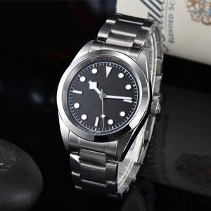 Relógios masculinos de corda automática movimento mecânico mostrador preto caixa de 42 mm 316L pulseira de aço inoxidável Potor natação à prova d'água relógio luminoso Bay Montre De Luxe