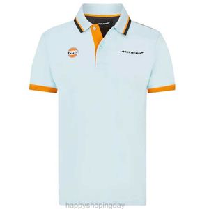 Para Mclaren F1 Team Polo Lapel t Shirt 2022 Season Racing Masculino Manga Curta Secagem Rápida Respirável Fade Fastss012