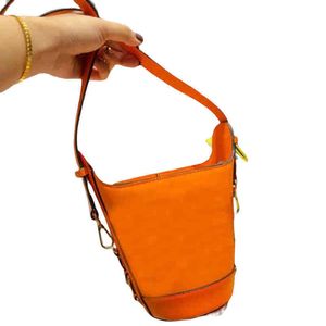 Designer Drawstring Bucket Women's Luxury Shoulder Crossbody Tote Leather Handbag Shoulder Messengers Pures 220714