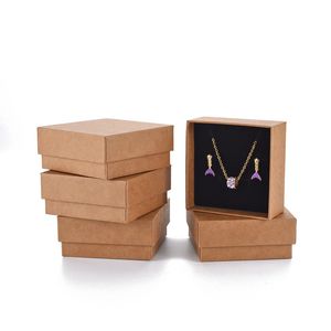 Wholesale gift boxes for valentines resale online - 12pcs Jewelry Set Display Box Cardboard Ring Earring Necklace Gifts Box with Sponge Valentines Day Gift Packaging Storage Case