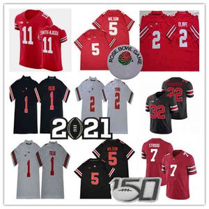 College Ohio State Buckeyes OSU Football Jersey C.J. Stroud Chris Olave Garrett Wilson Treveyon Henderson Jaxon Smith-Njigba