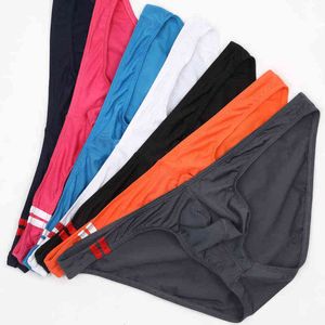 5pcs Sexy Men Briefs Male Bikini Soft Underwear Men Cotton Cucea Underpants Man Comfortable Gay Pants Cueca Male Panties E-057 T220816