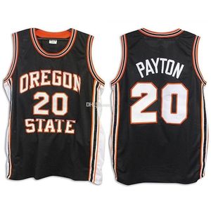 Nikivip #20 Gary Payton Oregon Eyalet Beavers College Retro Klasik Basketbol Forması Erkek Dikişli Özel Numara ve İsim Formaları