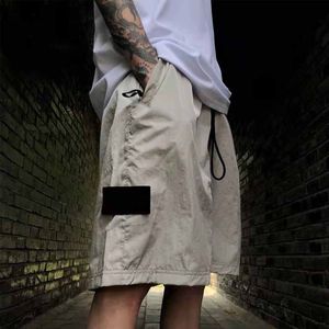 *2802 Shorts in Summer Ultra-thin Metal Nylon Quick-drying Short Men's Solid Color Five-minute Pant Micro-elastic Comfortable Casual Pants Wear 5 Minutes.