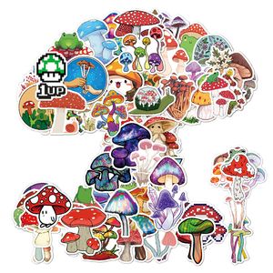 100PCS Pack Cartoon Mashroom Sticker Fantasy No-Repeat Agaric Stickers Super Cute All Kinds Of Anime Decals Motorcycle Graffiti Luggage Sticker