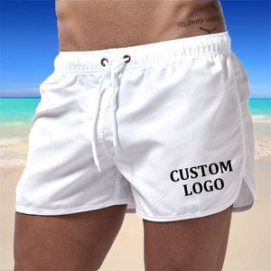 Custom Your Summer Swim Men Men Swimsuit Boy Swits Bokser Bokser Beach Shorts Surf Surf Banadores Mayo Sungas 220617