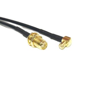 Outros acessórios de iluminação Jack Jack Nut Switch MMCX/MCX Male Angle Right Pigtail Cable RG174 Atacado 10/15/20/30/50/100cm para cartão WiFi
