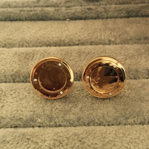 2022 High Quality Stainless Steel Fashion Jewelry Hip Hop Stud Designer Earings Gold Rose Earrings for Women Party Wedding Hoop