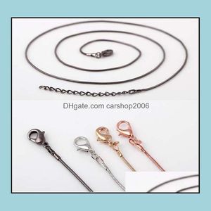 Colares de correntes pingentes j￳ias de j￳ias de melhor grau de 24 polegadas de moda de moda Snake Link Chain colar para mulheres atacado 0068klf entrega 2021