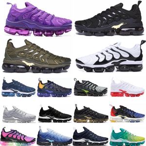 Vapormax Running Shoes Männer Frauen plus dreischwarze weiße Universität TN Red Racer Blue Bubble Sohle Designer Sport Sneakers Runners Trainer Trainer