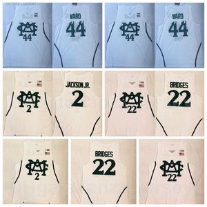 NCAA Basketball State College 44 Emma Ward Jerseys 22 mile Bridges 2 Jaren Jackson Jr University White Team Kolor zszywana czysta bawełniana koszulka oddychająca