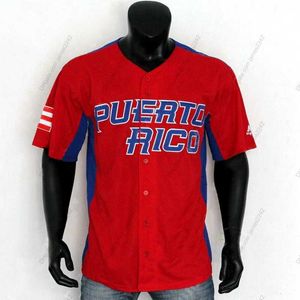 Koszulki baseballowe Puerto Rico Francisco Lindor Baseball Jersey Ivan Rodriguez Yadier Molina Carlos Correa Enrique Hernandez Javier Baez Bernie Williams Seth