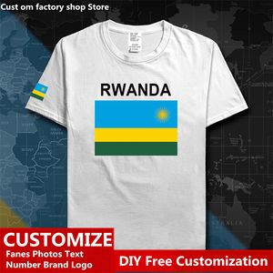 Ruanda Ruandan Ruanda Camiseta Camiseta Custom Jersey Fãs DIY Número High Street Fashion Loose Casual Camista 220616