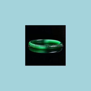 Pulseira pulseira j￳ias j￳ias genu￭nas verdes verdes naturais de pedra gato de pedra banglles de cristal de cristal mulheres sortudo ajuda de bracelete de casamento joursneige1 gota