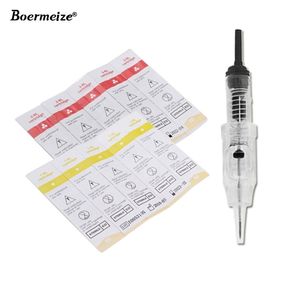 Tattoo Needles 1RL 100piece Cartridge Disposable Sterilized Permanent Makeup Tips for Eyebrow lip 0.3mm 220316