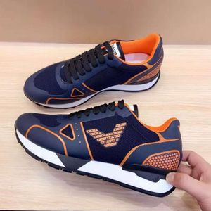 Luxury Original Soft Bottoms Dress Shoes Men Running Sneakers Black Blue Low Top Breattable Mesh Leather Designer Lightweight Comfy Fitness Casual Trainers EU 38-45