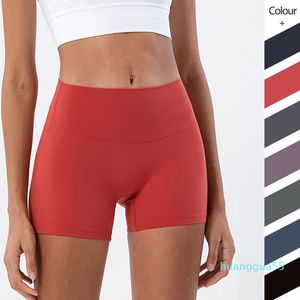 Super Soft Lulus Shorts Leggings Womens Spring Summer Quick Drying Lift Hips Gym Athletic High Waist Pant Fitness Running Clothing Biker Wor