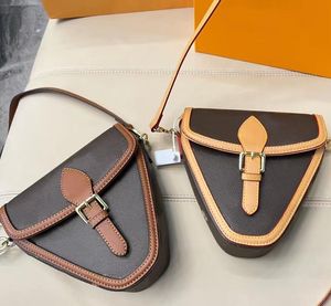 Hohe Qualität Echtes Leder Druck Umhängetasche Designer Neue Stil Retro Klassische Haspe Handtasche Mode Eleganz Frauen Messenger Bag Brieftasche