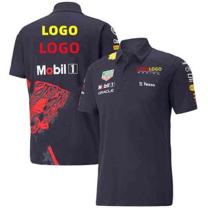 Oracle Bull Racing 팀 폴로 셔츠 레드 컬러 2022 Max Verstappen Formula 1 키트 웹 F1 팬 파티