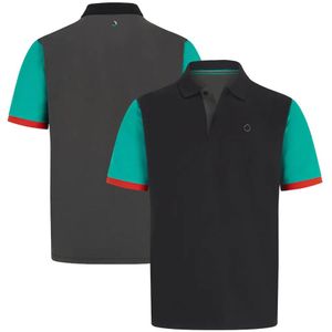 Summer F1 Fan Clothing Formuła 1 Zespół pamiątkowy Lapel Polo Koszulka dostosowana do tego samego stylu