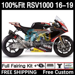 Обтекание плесени для инъекций для Aprilia RSV4 RSV 1000 RSV-1000 RSV1000 RR 16 17 18 19 19 Кузов 5dh.17 RSV1000RR 2016 2017 2018 2019 RSV1000R 16-19 OEM Body Body Red Flames