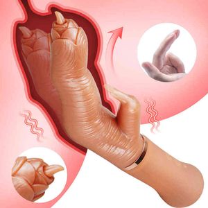 Nxy Dildos Dongs Realistic Dildo Vibrators for Women Huge Penis Swing Finger Shape Tougue Licking Vibrator g Spot Maassager Toys Adults 18 220511