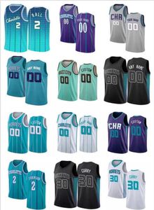 Fans Tops 75th Custom Jersey Charlotte''Hornets''Men Women youth 2 LaMelo Ball 3 Terry Rozier III 0 Miles Bridges 20 Gordon Hayward Basketball Jerseys